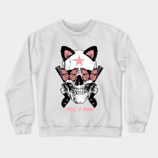 Cute Punk Girl Crewneck Sweatshirt